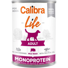 Calibra dog life pieauguša mežacūka ar dzērvenēm 400g