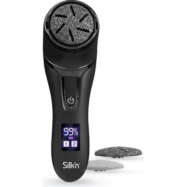 Silk'n Silk'n FreshPedi Black Electric Callus Remover, Waterproof, with Vacuum System