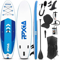 SUP Board, Aufblasbares Stand Up Paddling Board Set Breites Stabiles Design 320×84×15cm/335x84x15cm bis 200KG mit Komplettes Zubehör, Stand Up Paddle Board Surfbrett Surfboard für Kinder & Erwachsene