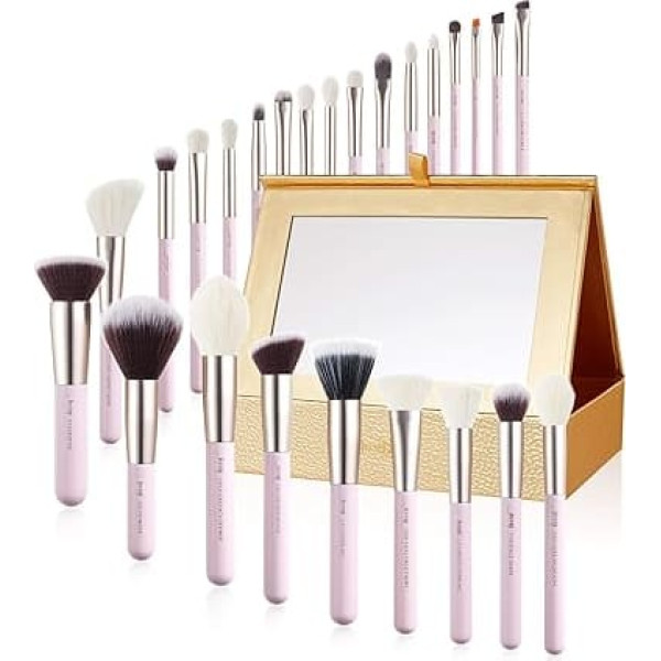 Jessup Makeup Brushes Set Professional Makeup Brushes Eyeshadow Blending Powder Foundation Blush Concealer 25pcs with Cosmetic Storage Box Blush Bride T295