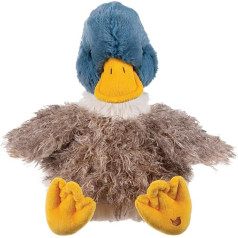 Wrendale PLUSH003 Plush Toy Duck Webster, with Canvas Bag, 25 cm x 21 cm x 20 cm