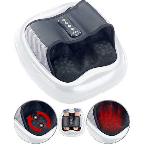 newgen medicals Electric Massager: Shiatsu Foot Massager, Heat & Acupuncture Function, 3D Air Massage (Electric Foot Massager, Electric Massager, Heated Socks)