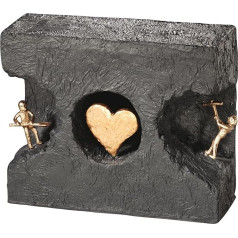 Bronze Sculpture-each found in Cast Stone with Black Base-Living [Joy] from a...