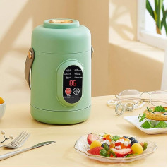 Electric Hot Pot with Steamer, 800 ml Ramen Cooker, Non Stick Portable Noodle Cooker for Pasta, Soup, Steak, Oatmeal, Multifunctional Aler Lazy Pot with 6 Modes & Timer &