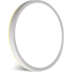 FUPE LED Ceiling Light Dimmable - 24 W 2700 LM Ceiling Light with Remote Control - 5 W Night Light Warm - LED Ceiling Light Flat for Bedroom Children's Room Living Room Round