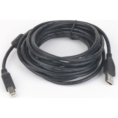 Usb 2.0 tipa kabelis ab am-bm 1,8m ferīta melns