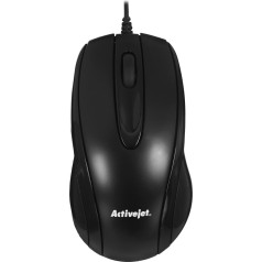 Effiki Activejet amy-083 vadu USB pele (optiskā; 1000 dpi; melna)