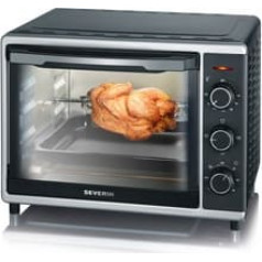 Severin mini cepeškrāsns ar termoregulatoru, go. 30 l , temperatūra līdz 230 °C, taimeris līdz 120 min, rotācijas cepšanas ierīce, grils un cepšanas paplāte, jauda 1600 W līdz 2056