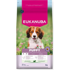 puppy&junior small/medium jēra gaļa ar rīsiem 3kg