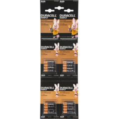 82-624# Sārmu baterija aaa 1.5 duracell 16gab.