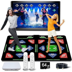 OZLET HDMI dance mat, 64 GB, 885 songs, 1000 games, 81 MTV videos. Combines dance, yoga, aerobics, running, sports and thinking games for children. Flannel material, suitable for TV use