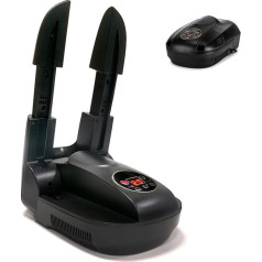 Global Care Market Electric Shoe Dryer and Ozone Deodoriser Steriliser for Shoes and Boots with Digital Controls and Timer Function (Model G-S6629B) (Black), Black, Large, black