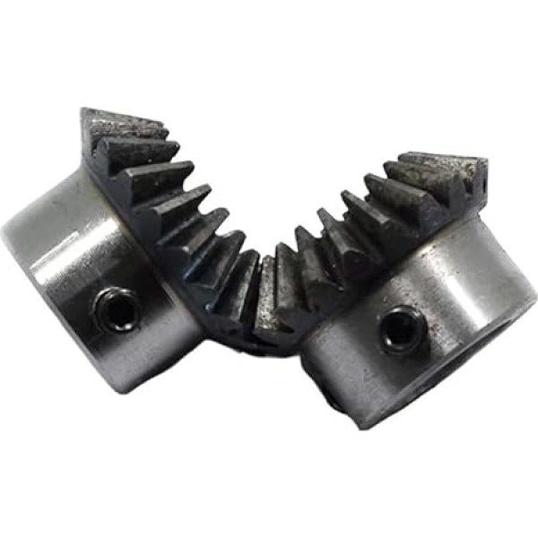 LAXALO Zahnrad ohne Keilnutbohrung, 6/8/10/12/14/15/16 mm, 1,5 m, 12/16/18/20/25 Zähne, 90 Grad Eingriffswinkel, Stahlzahnräder, 1 Stück(8MM*25T)