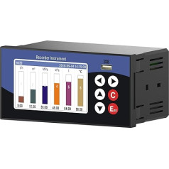 Industry Multi-Channel Data Recorder Display Temperature Pressure Humidity Current Voltage Chart Data Report RS485 PT100 4-20mA (1 channel (220VAC))