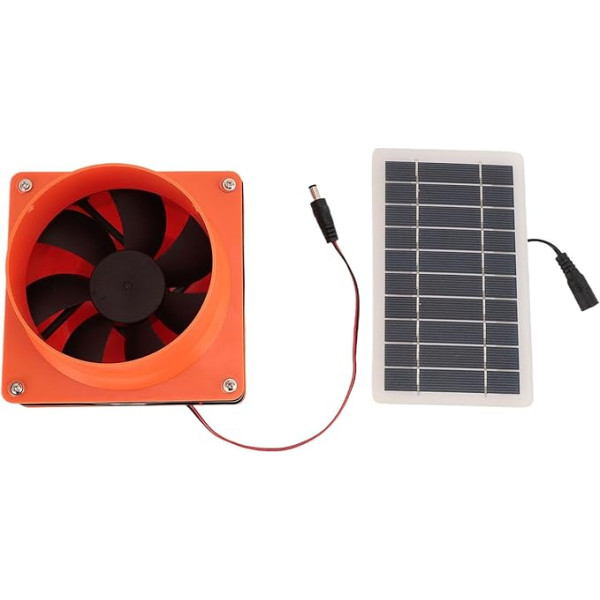 Solar Abluftventilator - Gewächshausventilator 50W Silent Abluftventilator - Solarbetriebener Dachbodenventilator für Toiletten, Toiletten, Schornsteine
