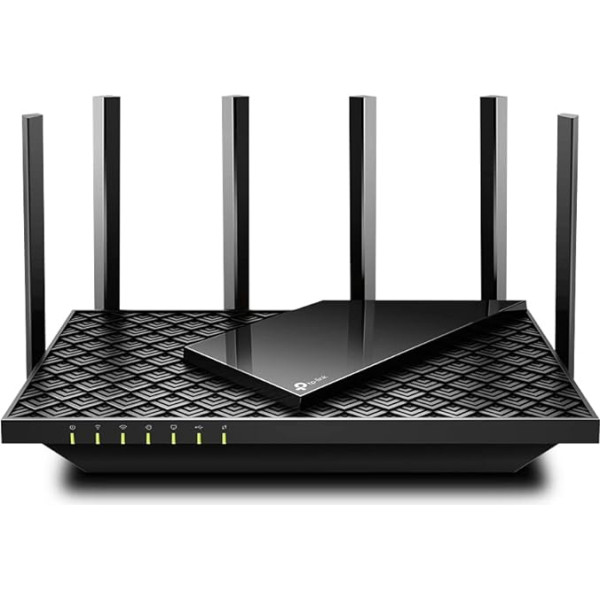 TP-Link Archer AX73 Wi-Fi 6 Gigabit WLAN Router (4804 Mbps 5 GHz, 574 Mbps 2.4 GHz, 4 × Gigabit LAN Ports, 1 × USB 3.0 Port, HomeShield), Does Not Support DSL Function