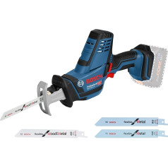Bosch Professional 18V System Cordless Reciprocating Saw GSA 18 V-LI C (Compact version incl. 1x S 922 AF saw blade, 3x saw blades)