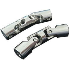 45# Universal PTO Shaft Coupler 10mm to 10mm Swivel Universal Joint Shaft Coupler Coupler Coupler 16x58mm 2pcs