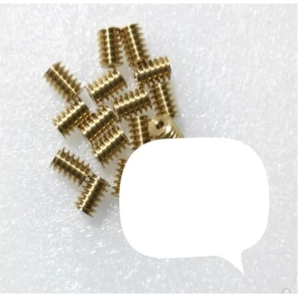 RRBXXUYN 1PC 0.5Modulus 10mm Length 2.28mm Hole Diameter Copper Worm Spindle Gear for 2.3mm 3mm Shaft