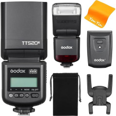 GODOX TT520III Camera Flash Speedlite with RT-16 Launcher, 433MHz Wireless Flash GN33 S1/S2 Optical Control, Single Contact Hot Shoe Design, Battery Operated, Compatible with Cameras