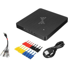 Zilimontt USB-Logikanalysator mit 16 Kanälen, 400 MHz Abtastrate für PC-Analyse auf Windows XP bis 10, MacOS und Linux-Systemen mit Typ-C-Schnittstelle und 256 MB SDRAM
