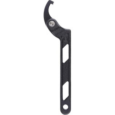 RS PRO Hook wrench, 19 mm - 51 mm, burnished, length 125 mm