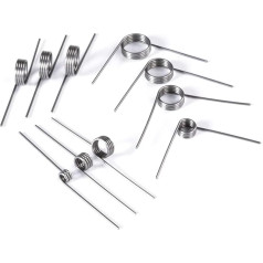 CvbGNJm Torsionsfeder, Torsionsfedern, V-Feder, 0,3–2,0 mm Drahtdurchmesser, Torsionsfeder, 2,5–13 mm Außendurchmesser, Werkzeugfeder(0.3x2mm 90 Degree)