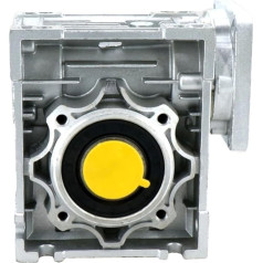 NHEISSCF Motor with Adjustable Speed Worm Gearbox NMRV050 19 mm Input Shaft 5:1-100:1 Gear Ratio Nema 42 Motor Worm Gear 90 Degree Speed Reducer (30 to 1)
