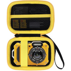 RIYADAone Hard Shell Protective Case for Kodak PIXPRO WPZ2 Compact Digital Camera, Black / Yellow, Sporty