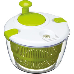 Kitchen Craft Healthy Eating Large Salad Spinner and Dresser, White/Green, 25 cm