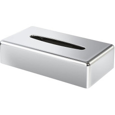 Rectangular Tissue Box Cover (Devon/TBC0002) in Chrome