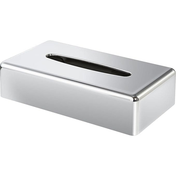 Rectangular Tissue Box Cover (Devon/TBC0002) in Chrome