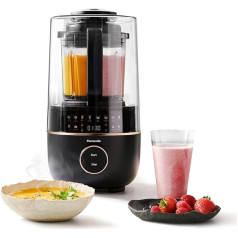 Panasonic MX-HG4401KXE Stand Mixer & Soup Maker, 2 L, 800 W, Quiet Mixer, Hot & Cold, 9 Automatic Programmes, 10 Speed Levels, Timer, Keep Warm, Automatic Cleaning, Black & Rose Gold