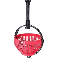 Pro Home Salad Spinner Salad Spinner Large Salad Dryer Washing Machine BPA Free Easy Twist Vegetable Laundry Basket Fruit Drainer Easy to Use Collapsible Handle (Red)