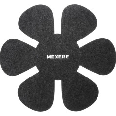 sourcing map Pot and Pan Protectors, 30 cm, 6 Pieces, Non-Slip Pan Dividers, Pot Separators, Protectors for Stacking and Protecting Your Cookware (Round, Dark Grey)