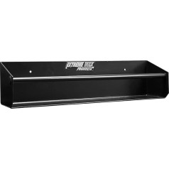 Extreme Max 5001.6137 Wall Mounted Aluminum Tension Bracket Rack Closed Race Trailer Shop Garage Storage Black