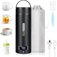 Dreamhigh Travel Kettle, 450 ml Mini Kettle, 300 W Small Stainless Steel Travel Kettle for Camping, On the Go Heating, Automatic Shut-Off for Tea, Coffee (220 V)