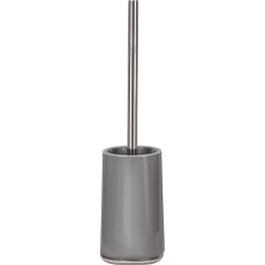 Kleine Wolke Mable Toilet Brush Holder, Platinum, 9.6 x 39 x 9.6 cm