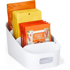 YouCopia 4 Tier Split Waste Bin, Raised BPA Free Storage Bin, Parcel Organiser, One Size, Speckled White