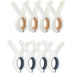 ​8 Stück Handtuch-Clips, Strandtuch-Clips für Sonnenliegen, große Strand-Wäscheklammern, starker Halt, Wäscheklammern, für Sonnenliege, Wäscheleine, Wäscheleine, Wäsche, Pool, Stühle, Sonnenliegen