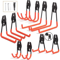 Garage Hooks (10, Orange)