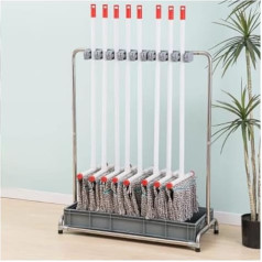 JYBNBBE Mopp-Besenhalter, Besenmopphalter, Handwagenbesen, Reinigungsmittel-Organizer, Haushaltsmoppeimer, kommerzielles Mopp-Servicebecken