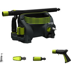 AVA GO P40 Pressure Washer (Medium), 120 Bar, 390 L/h, 1700 W, Mobile - Includes 6 m Squat Pressure Hose, Vario Nozzle, Dirt Binder, High Pressure Water Gun & Zoom Lance