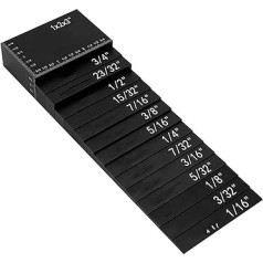 15 Pieces Precision Router Saw Table Setup Rods Depth Test Distance Aluminum Alloy Measuring Block for Woodworking