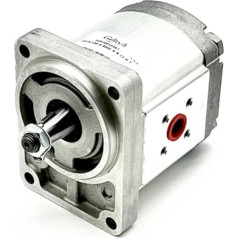 Galtech Hydraulic Gear Pump Group 2 4.0 CC Clockwise 40mm Inlet and 35mm Outlet Flange Connections B80 4 Bolt 1/5 Cone