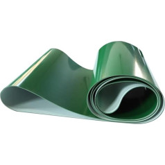 Industrielles PVC-Trommel-Förderband, 8 mm dick, flache Materialrolle für Flughafen-Gepäcktransport (20 x 400 cm), strapazierfähiges, verschleißfestes Design