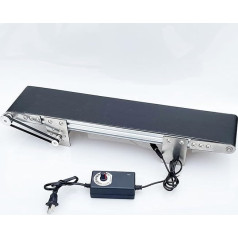 Elektrischer Förderband aus Edelstahl – Einstellbare Geschwindigkeit PVC-Tischförderer für Zuhause und Fabrik, effiziente Materialhandhabung für Verpackungsproduktionslinie