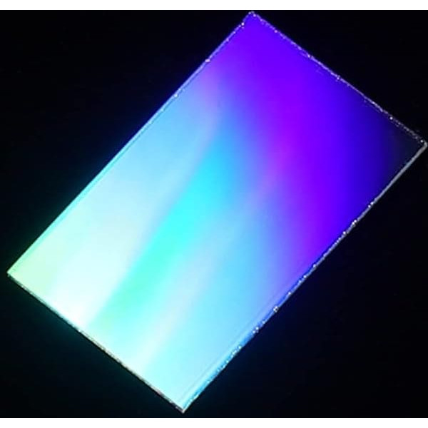 Diffraction Grille Holographic Glass 50-500 Lines Physical Optics Spectroscopic Interference Optical Instrument 40 x 25 mm (Colour: 50 Lines 1 mm, Diameter: 40 x 25 mm)