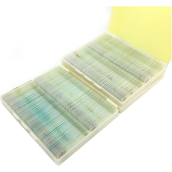 Microscope Accessory Kit Produced Microscope Slides Biological Sample Animal Plant for 12 50 100 Microscopic Slides (Colour: 200 Pieces)