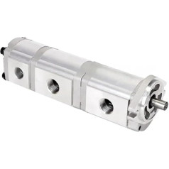 AMEHRU Dreistufige Pumpe HGP-333A-FR 6-30ML/R Triptychon Hochdruckpumpe Hydraulische Dreifach-Getriebeölpumpe(HGP-333A-F28-8-8R)